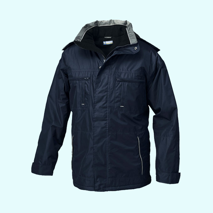 Giaccone impermeabile blu