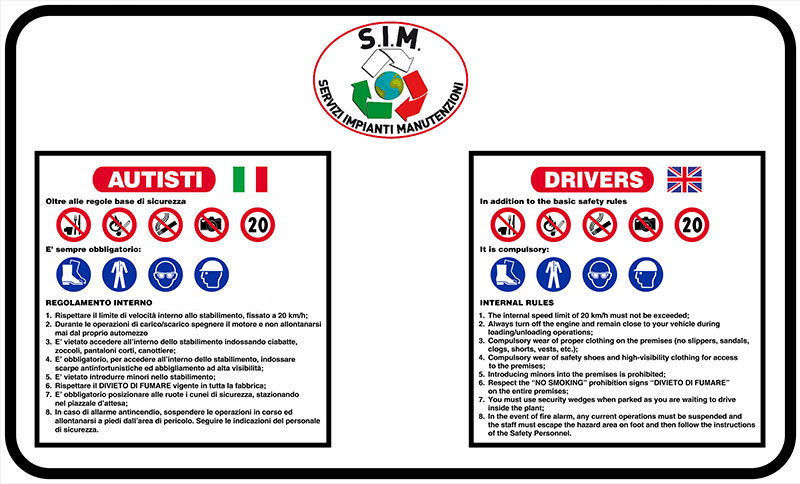 Tabelloni informativi aziendali